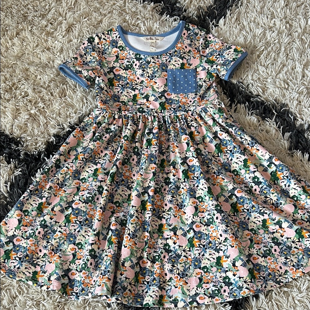 Matilda Jane Floral Dress with Blue Pocket